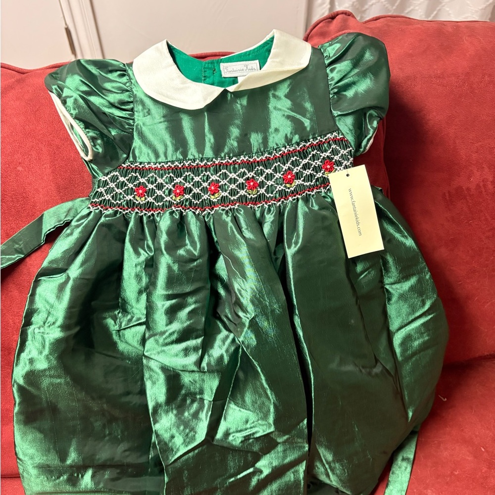 Elegant Green Kids Formal Dress